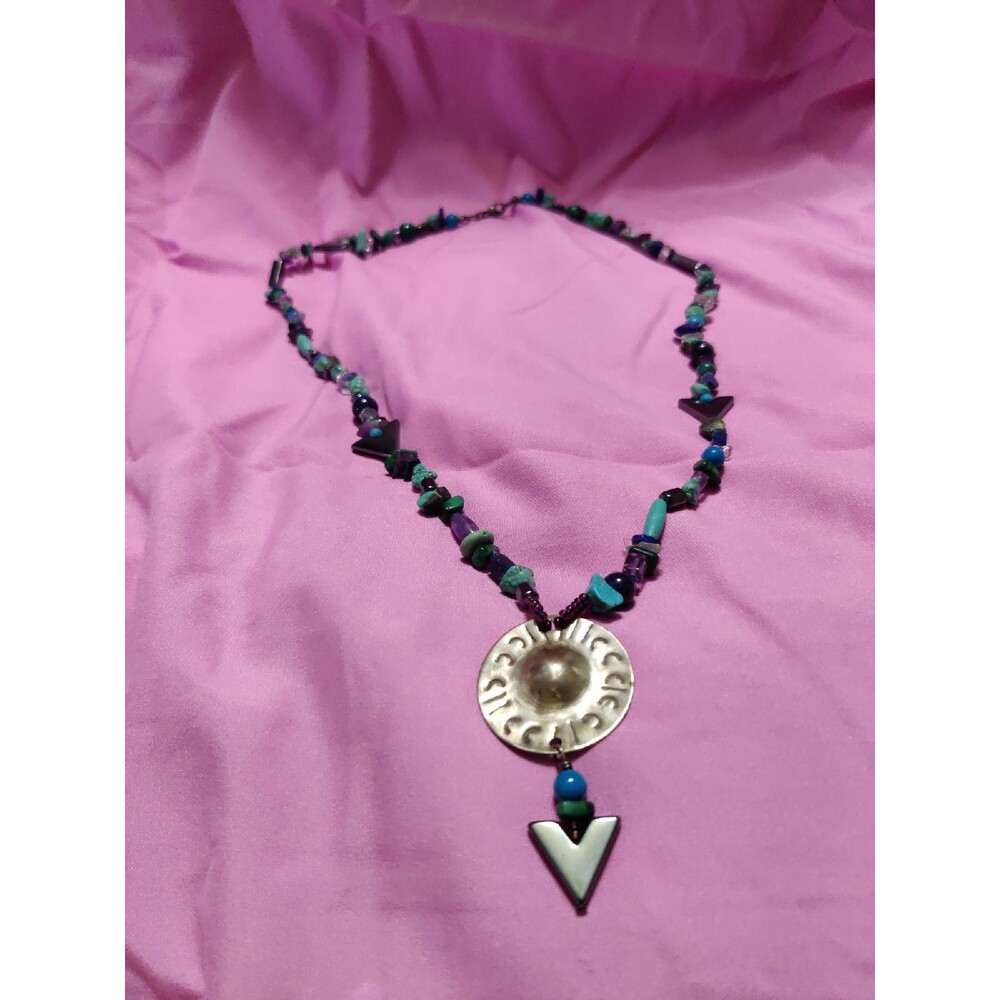 Hematite turquoise necklace